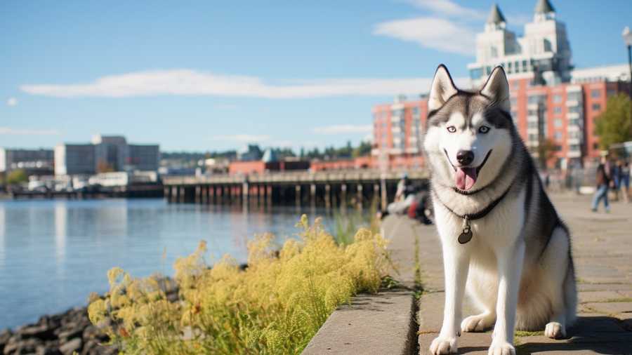 Siberian Huskies in Stumptown